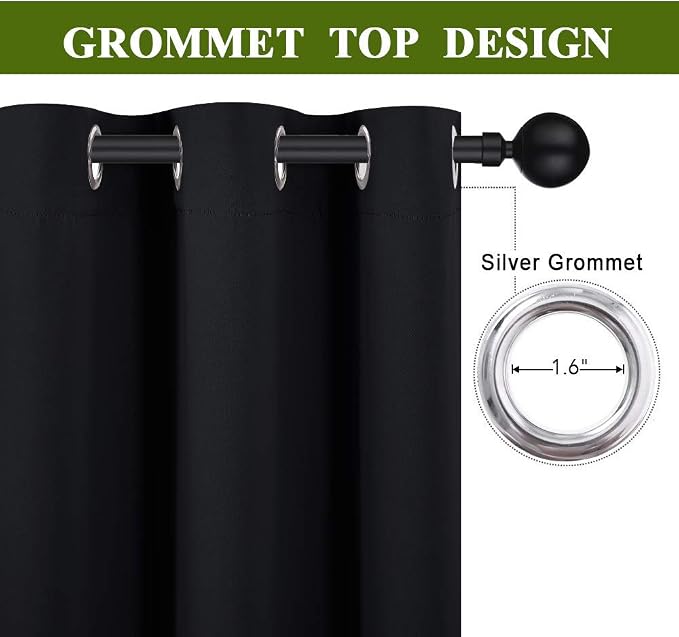 NICETOWN Room Separating Divider Curtain Screen Partition, Function Thermal - Image 2