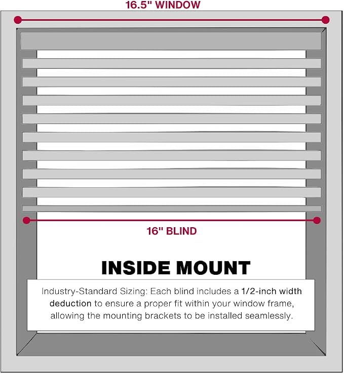 LOTUS & WINDOWARE Cordless Mini Blind, 16.5" Wide x 84" Long - Image 4