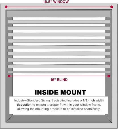 LOTUS & WINDOWARE Cordless Mini Blind, 16.5" Wide x 84" Long - Image 4