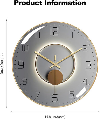 Ergocar Silent Modern Metal Wall Clock - Image 7