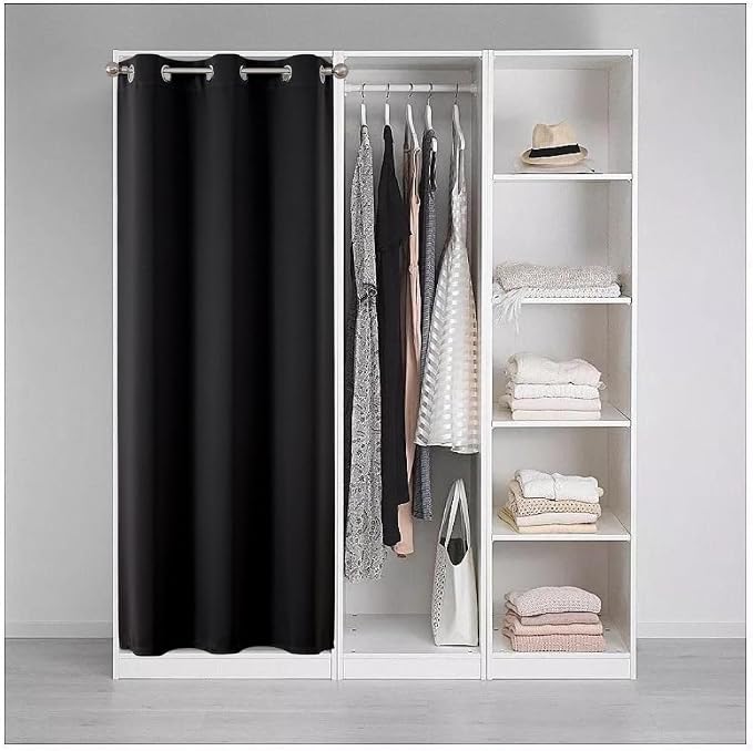 Joydeco Blackout Door Curtain for Doorway Privacy 96 Inches Long, Grommet - Image 3
