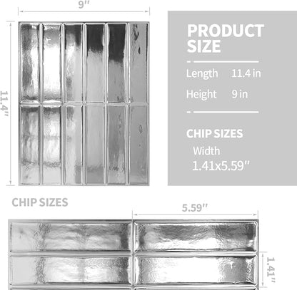 Peel and Stick Backsplash 3D Wall Tiles, Self-Adhesive, Oil Proof, Waterproof - Image 5