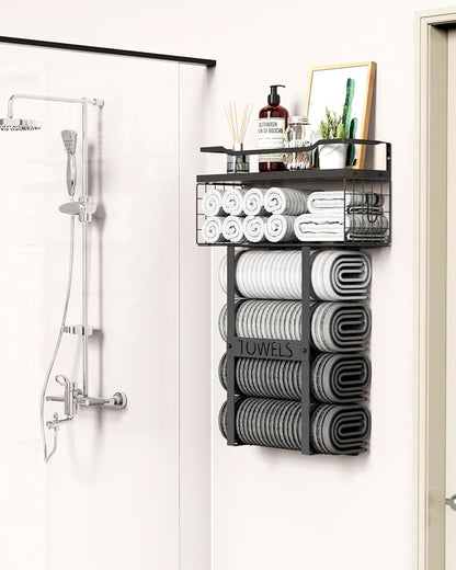 Wall Mounted Towel Rack for Bathroom - Image 2
