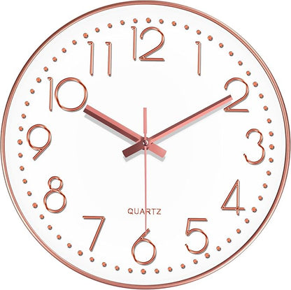 Wall Clock, Silent Wall Clocks Battery Operated 10 Inch- Modern Non Ticking by MABPEDO