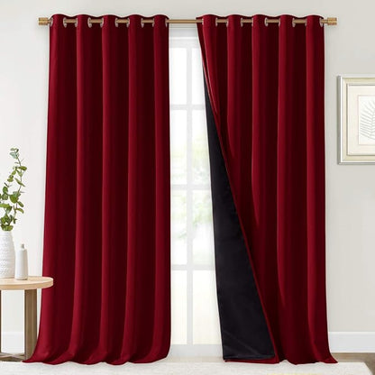 NICETOWN Truly Blackout Drapes for Living Room, Heavy-Duty Full Light Shading by NICETOWN