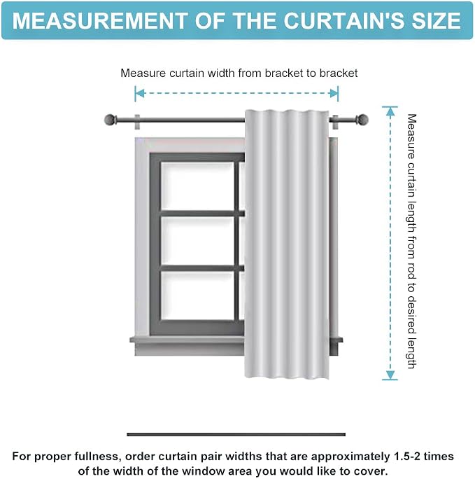 RYB HOME Half Blackout Curtains - Image 8