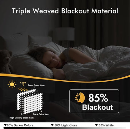 MIULEE Blackout Curtains for Bedroom Living Room 2 Panels, Thermal Insulated - Image 2