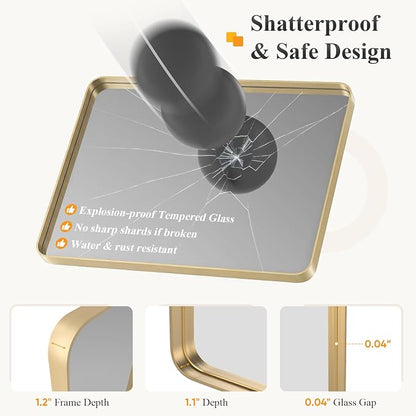 NEWBULIG 36X36 Inch Bathroom Mirror - Image 4