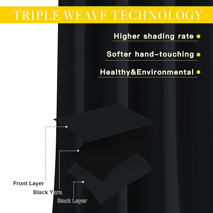 NICETOWN Blackout Curtain for Sliding Door, Patio Door Curtains, Thermal - Image 3