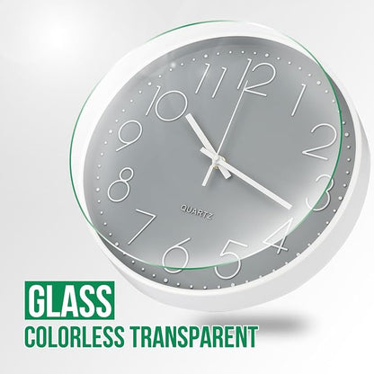 Wall Clock 12 Inch Non-Ticking Silent Modern Simple Style Round Decor Clock - Image 5