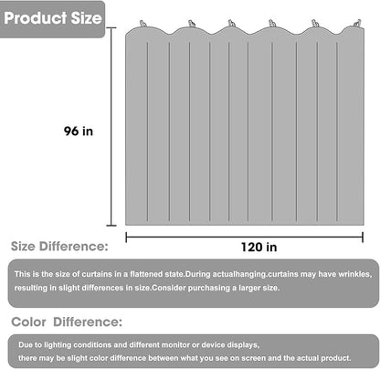 Room Divider Blackout Curtain Track Curtains Wall Dividers Panels Screen - Image 6