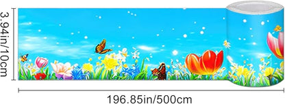 HOMETITUTE Wallpaper Border 4x196 Inch Peel and Stick Wall Border Wallpaper - Image 4