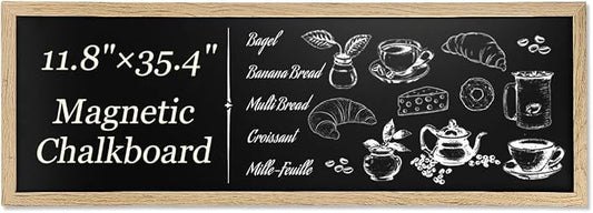 Magnetic Chalkboard for Wall, Long Chalk Board, Wall Hanging Menu for Restaurant - Image 2