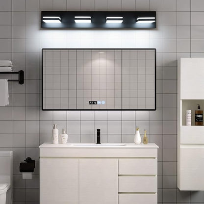 SineRise LED Modern Bathroom Vanity Light Fixtures, Matte Black Modern Acrylic - Image 5