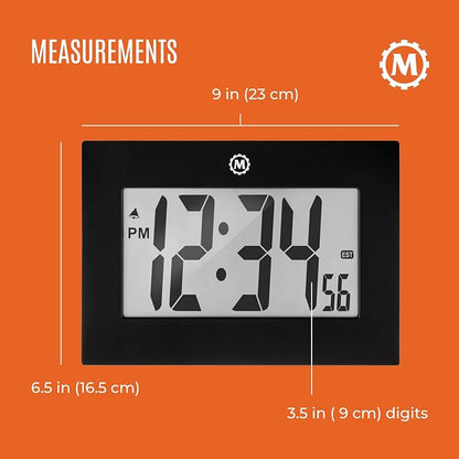 MARATHON Large Digital Wall Clock - Image 7