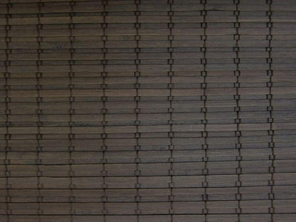 Cordless Woven Wood Roman Shades, 28W x 72H, Eastfield Umber, Sizes 20-72 Wide by FirstRateBlinds