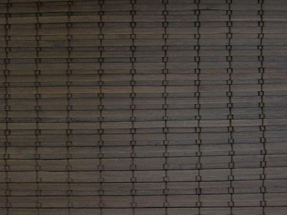 Cordless Woven Wood Roman Shades, 59W x 72H, Eastfield Umber, Sizes 20-72 Wide by FirstRateBlinds