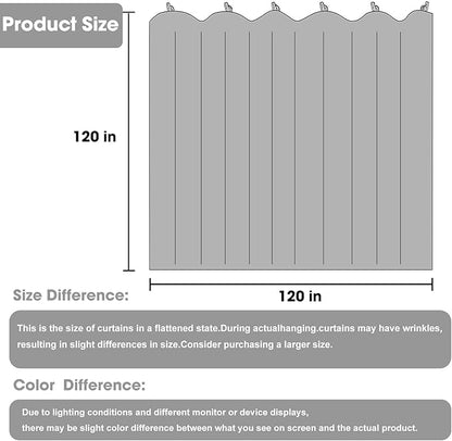 Room Divider Blackout Curtain Track Curtains Wall Dividers Panels Screen - Image 2