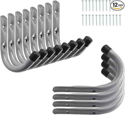 HOME MASTER HARDWARE 12 Pack 4-Inch Heavy Duty Garage Storage Wall Hooks by HOME+MASTER+HARDWARE