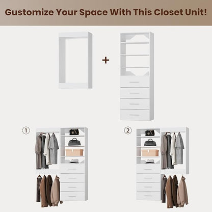 ROOMTEC Modular Closet System, Wooden Tower - Image 7