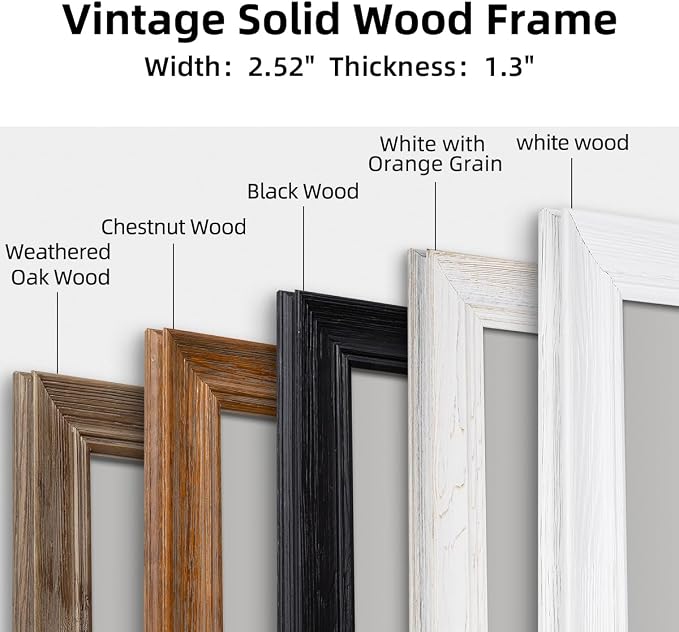 36" x 60" Rustic Wooden Framed Wall Mirror - Image 3