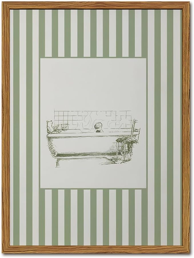 Funny Kids Bathroom Wall Art Cute Boy in Bathtub Wall Decor Picture, Eclectic by YYNISPINWallArt