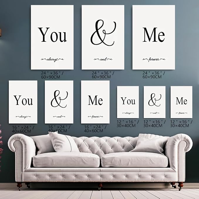 GUBIYU Black and White Love Canvas Poster - Image 2