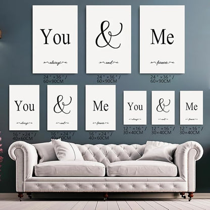 GUBIYU Black and White Love Canvas Poster - Image 2