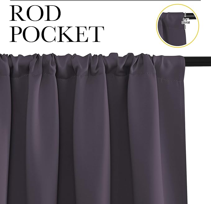NICETOWN RV Bunk Curtains, 2 Panels, W42 x L30 -Inch, Kitchen Window Curtains - Image 2