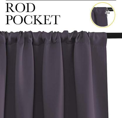 NICETOWN Blackout Curtains for Living Curtains, 2 Panels, 52 by 95, Room - Image 2