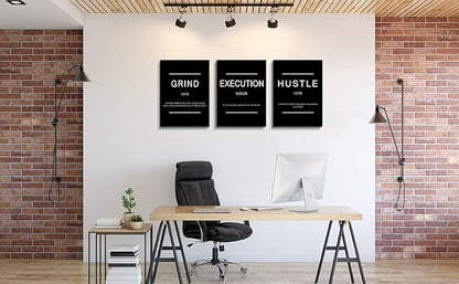 Framed Canvas Wall Art Success Quote, Office Wall Art, Positive Motivational - Image 4