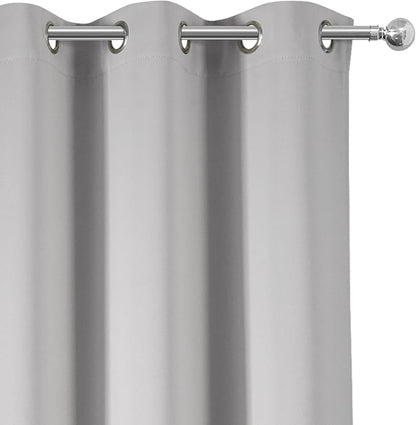 LEMOMO Light Grey Thermal Blackout Curtains/42 x 72 Inch/Set of 2 Panels Room - Image 7
