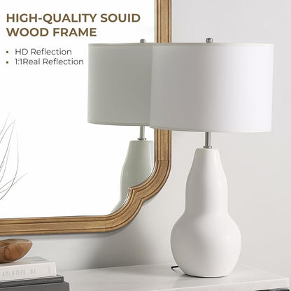 WallBeyond 30" x 40" Rounded Corner Arch Wall Mirror - Image 5