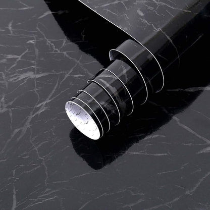 Arthome 23.6x200 Inches Black Marble, Peel and Stick Wallpaper, Marble Contact by ArthomeWALLDECOR