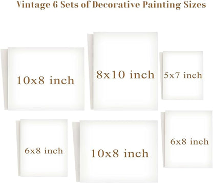 Vintage Eclectic Wall Art Prints Set of 6 Abstract Art Prints Retro Maximalist - Image 7