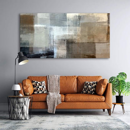Baisuart A61275 Canvas Prints Abstract Wall Art Print Paintings Grey and Brown - Image 6