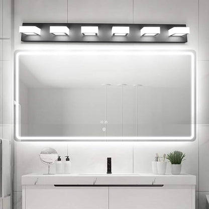 Ralbay Modern Black Vanity Lights Fixtures 6 Lights Acrylic Modern LED Matte - Image 4