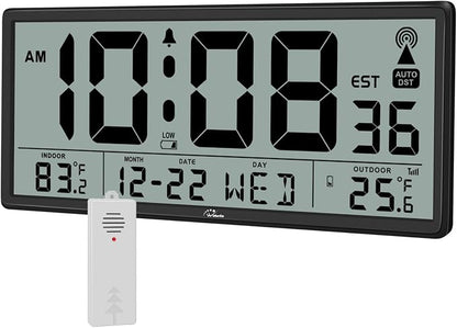 WallarGe Atomic Clock with Indoor Outdoor Temperature by WallarGe