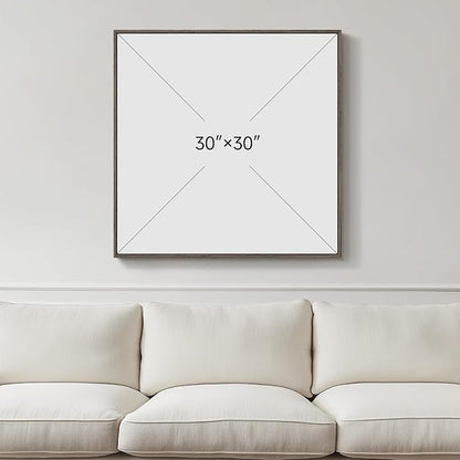 Framed Sage Green Abstract Wall Art, Modern Canvas Prints Artwork - Image 3