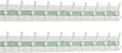 SKOLOO Coastal Coat Rack Wall Mount-38-1/8 Beach House Entryway Wooden Coat Hook by SKOLOO