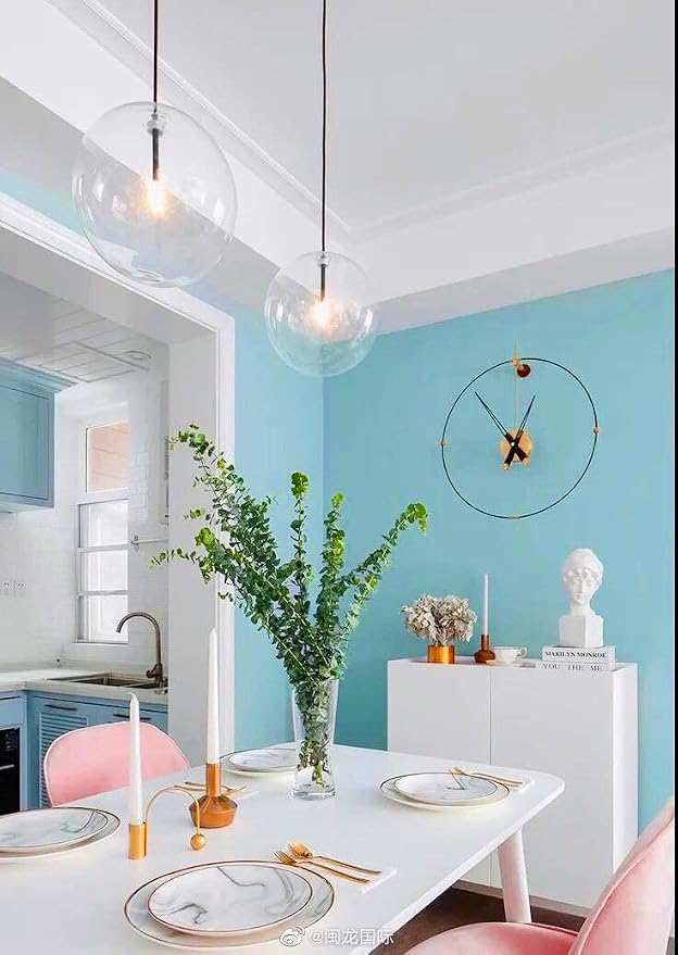 Safiyya 393"x17.7" Peel and Stick Wallpaper Teal Wallpaper Solid Color Teal - Image 4