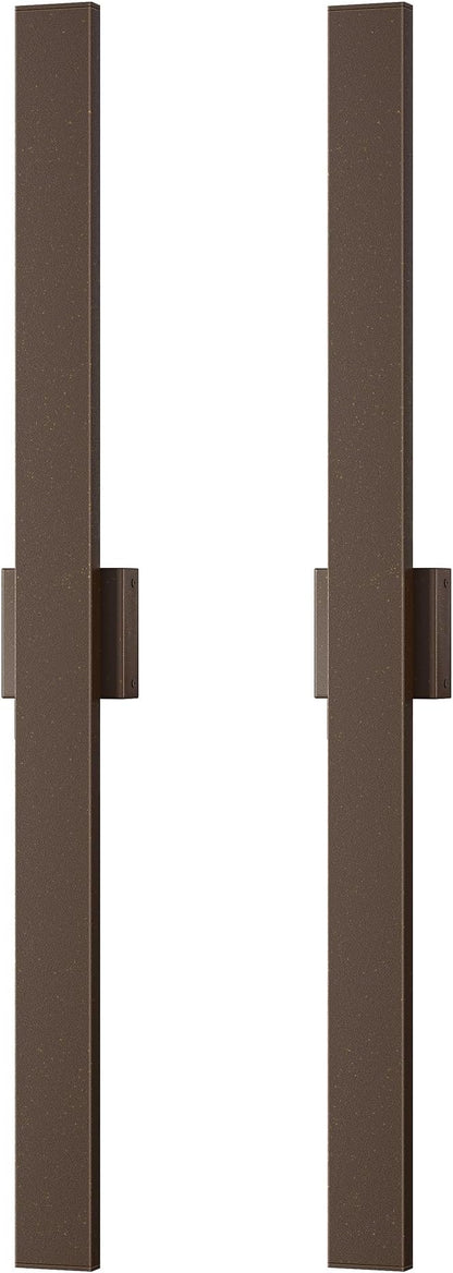 EDISHINE 2 Pack Modern Outdoor Wall Lights Dimmable, 39.3" Rectangular Outdoor - Image 9