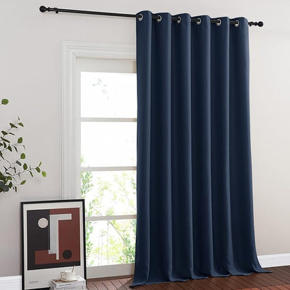 NICETOWN Blackout Navy Blue Curtain 102 inches Long, Grommet Thermal Insulated - Image 2