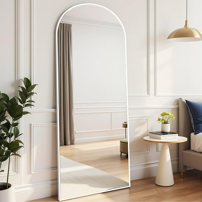 Rowjut Floor Mirror Arched Mirror Full Length 56"X20"Full Length Mirror can be - Image 5