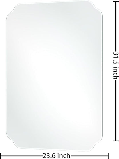 Bathroom Mirrors for Over Sink, Frameless Mirrors for Wall, 24x32 Inch Beveled - Image 7