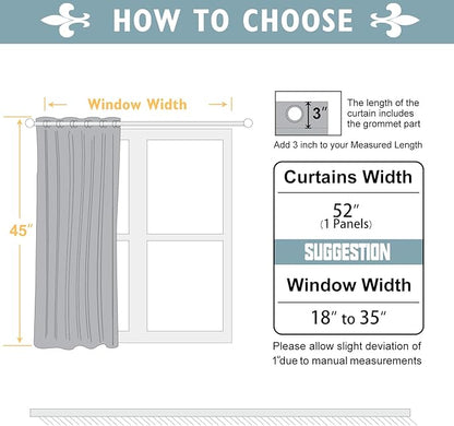 ChrisDowa Blackout Curtains 45 inches Long - Image 5