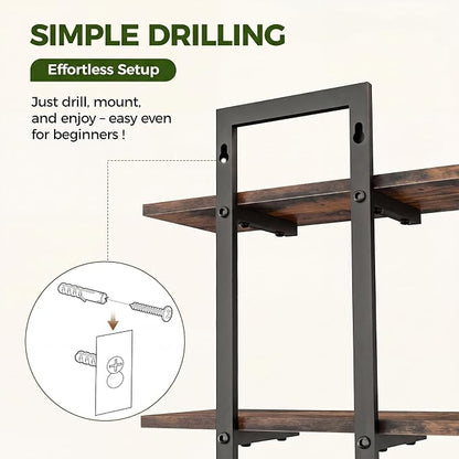 Bamworld Floating Shelves for Wall Planters for Indoor Plants Hanging Shelves - Image 7