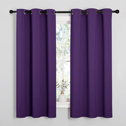 NICETOWN Triple Weave Home Decoration Thermal Insulated Solid Ring Top Blackout - Image 2