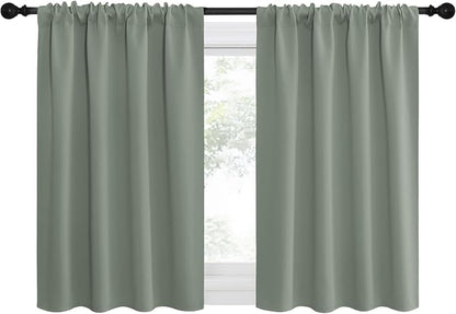 NICETOWN 2 Panels Blackout Curtains, Rod Pocket Thermal Insulated Drapes by NICETOWN