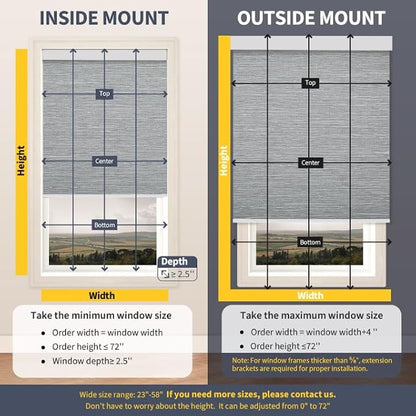 Motorized Blinds with Valance Cover Upgraded Smart Grasscloth Fabric Electric - Image 6